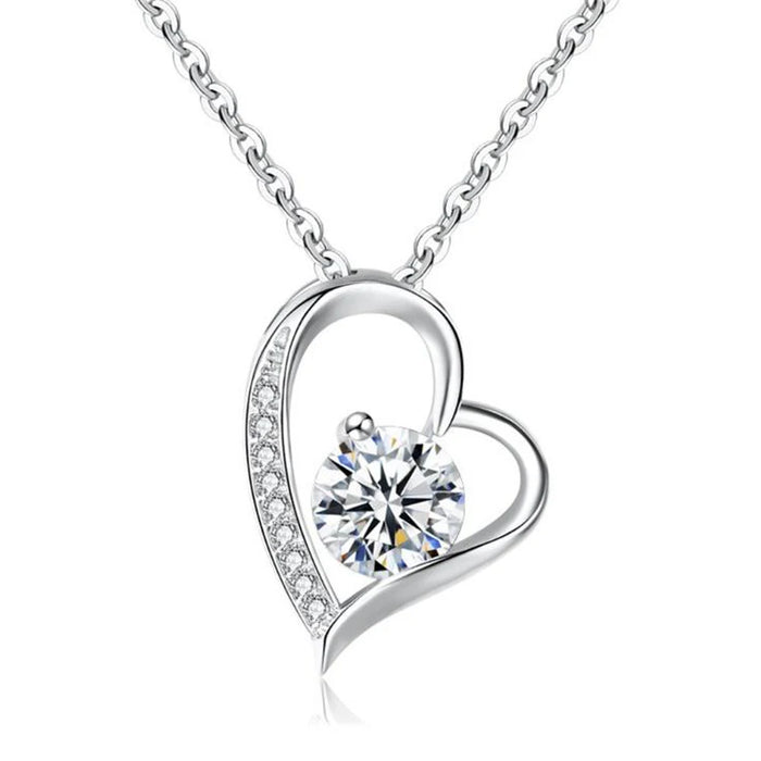 14K Gold or Silver Forever Love Pendant Necklace