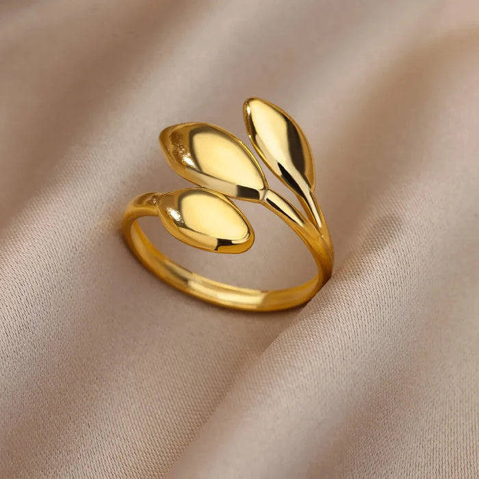 Stainless Steel Rings for Women Gold Color Never Fade