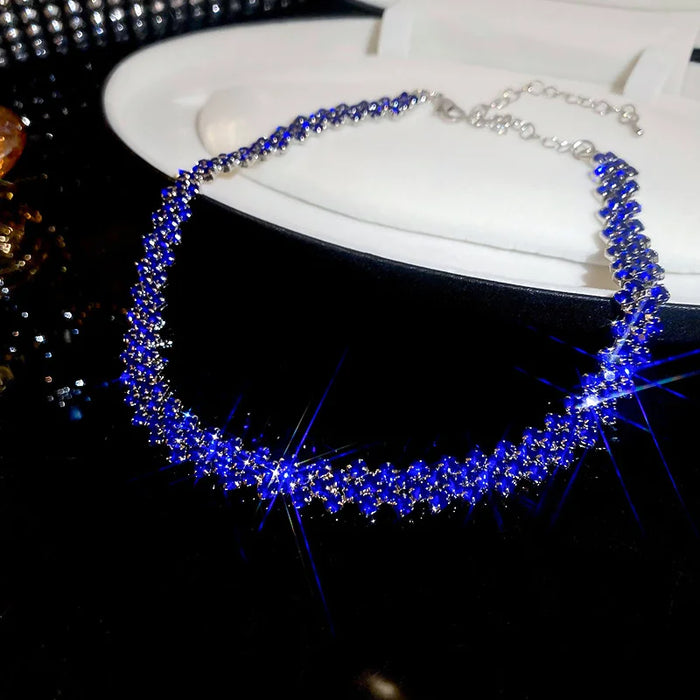 Luxury Shiny Full Rhinestone Choker Necklace