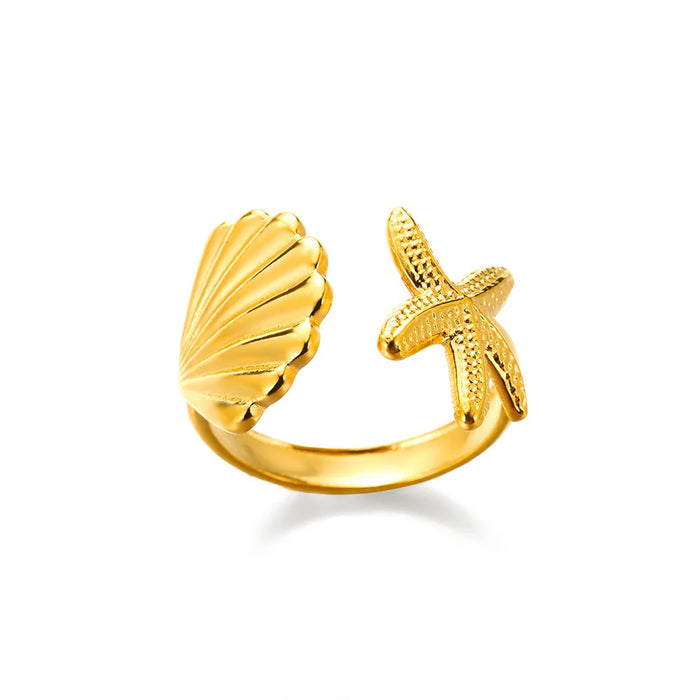 Stainless Steel Rings for Women Gold Color Never Fade