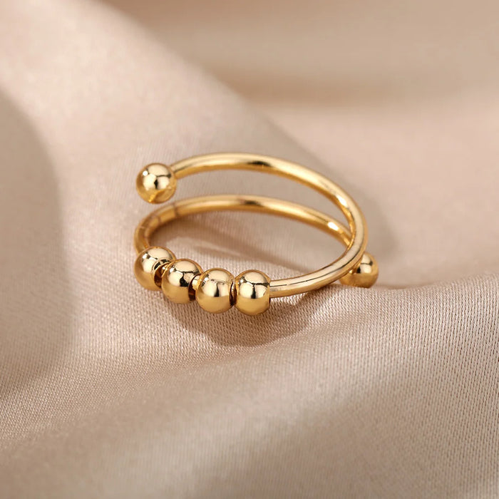 Stainless Steel Rings for Women Gold Color Never Fade