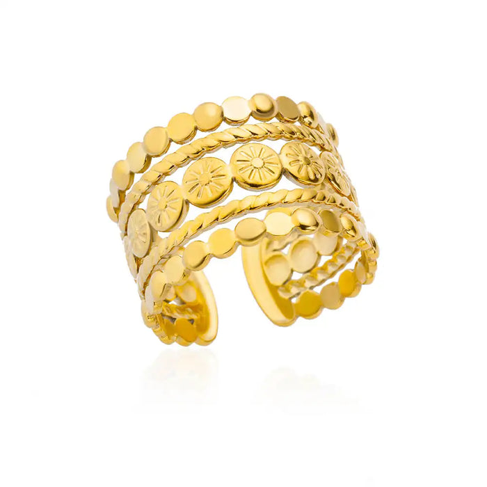 Stainless Steel Rings for Women Gold Color Never Fade