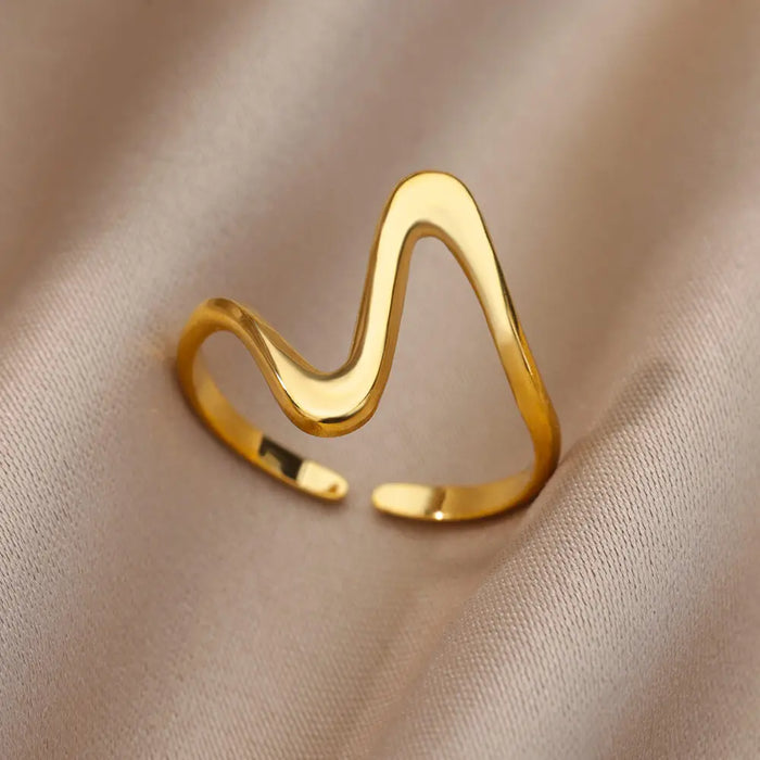 Stainless Steel Rings for Women Gold Color Never Fade
