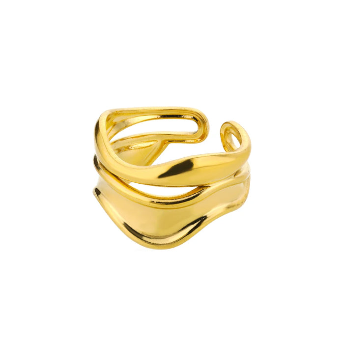 Stainless Steel Rings for Women Gold Color Never Fade