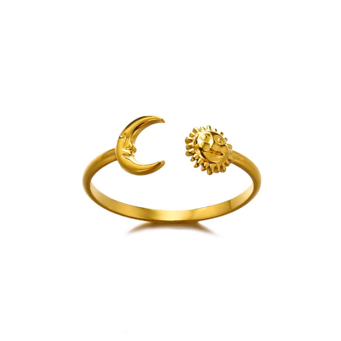 Stainless Steel Rings for Women Gold Color Never Fade