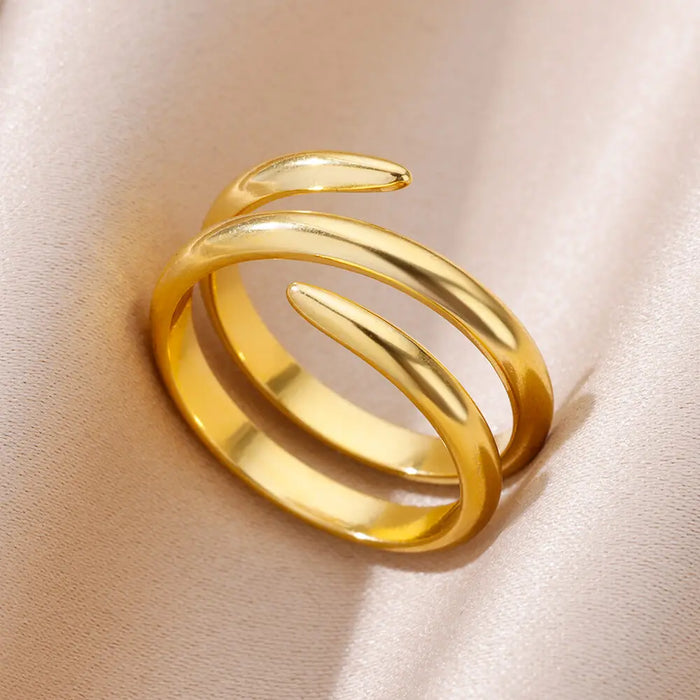 Stainless Steel Rings for Women Gold Color Never Fade